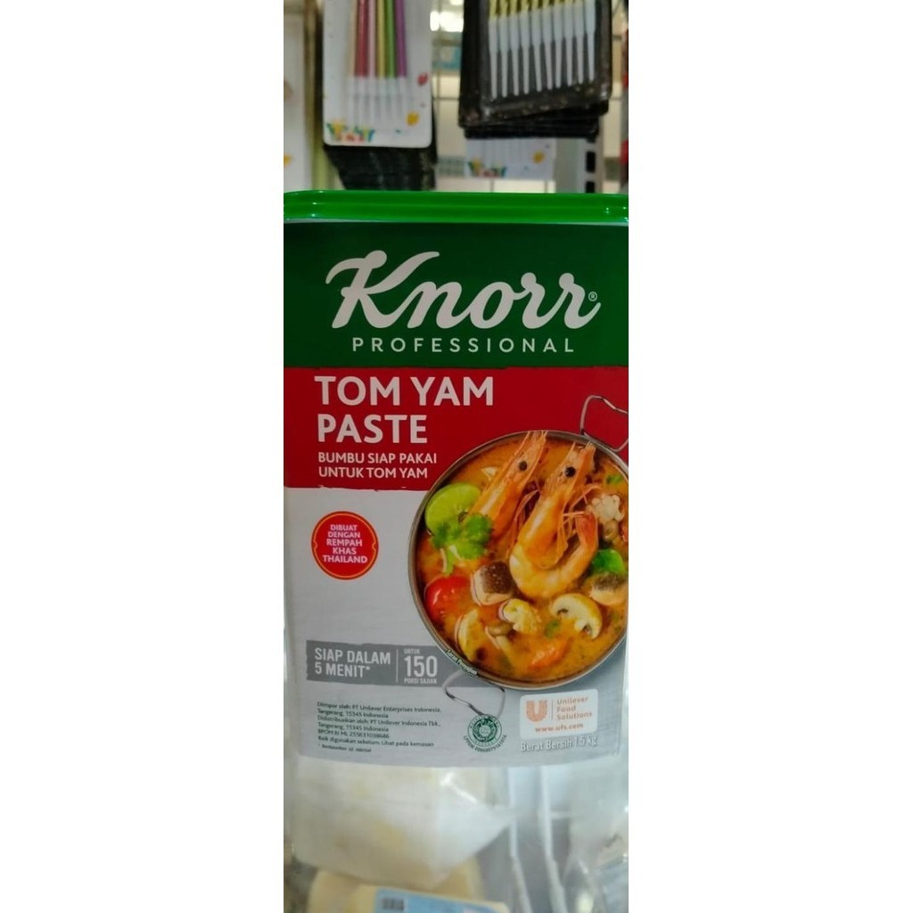 

Knorr Tom Yam Pasta 1.5Kg Dalam Pail, Bumbu Pasta Cair Tom Yam Praktis