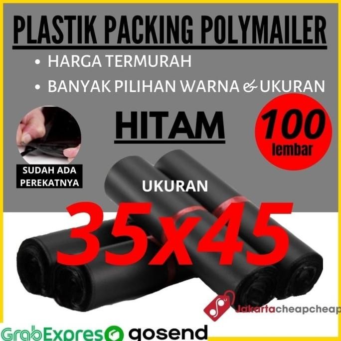 

Plastik Packing Polymailer 3545 Hitam Amplop Packing Online Termurah