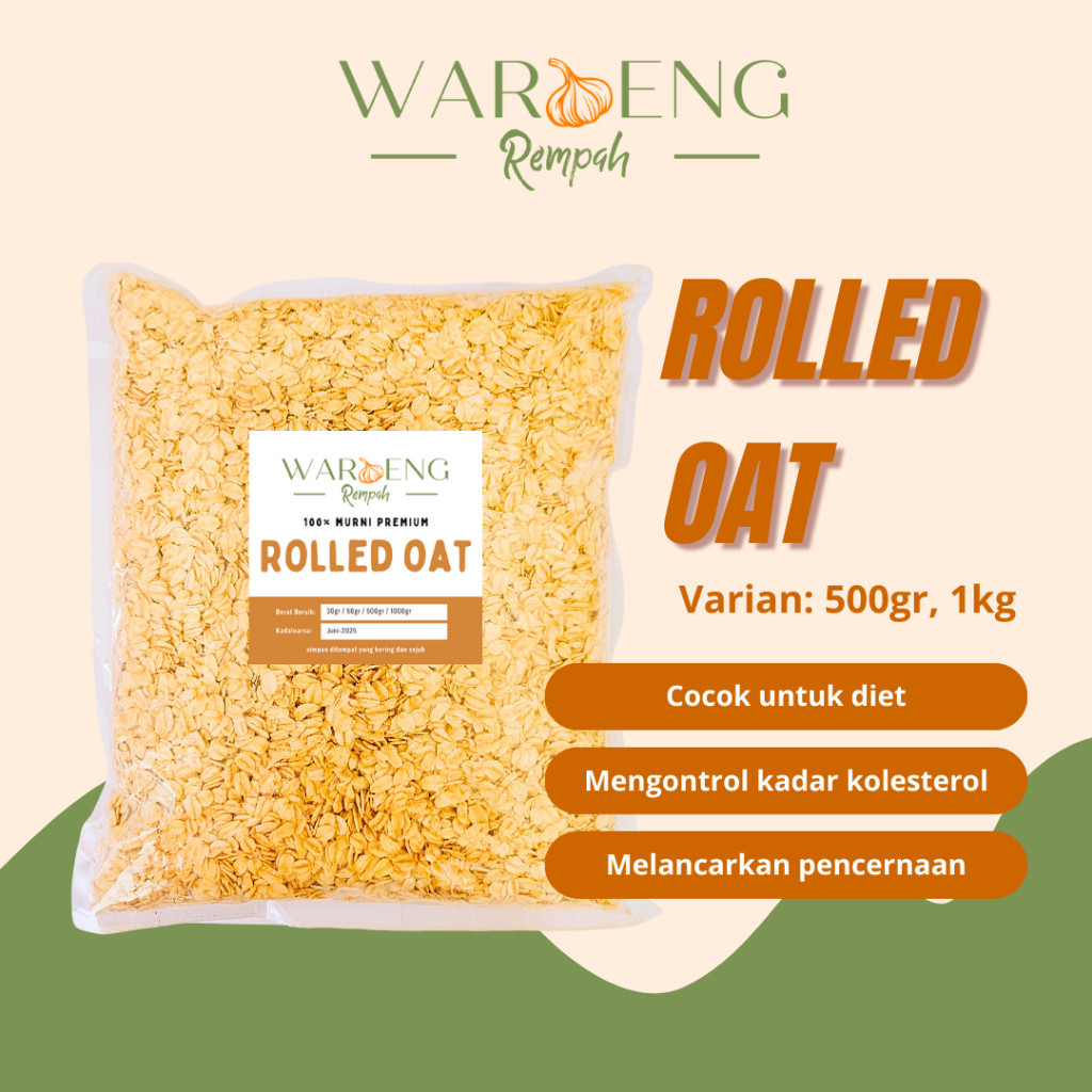 

Rolled Oat / Oat Utuh / Waroeng Rempah Murah