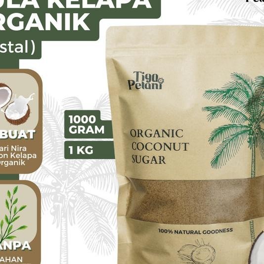

Coconut Sugar / Gula Merah / Gula Kelapa Organik Tiga Petani - 1Kg