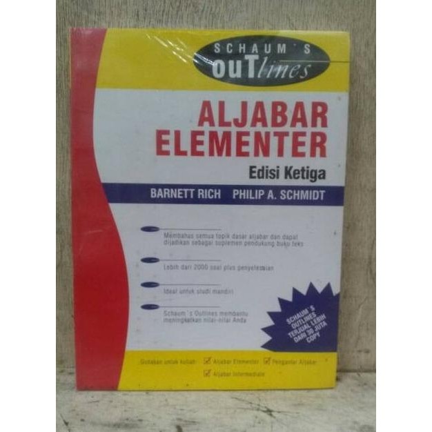 [Bisa Cod] Schaum'S Outlines Aljabar Elementer Edisi 3
