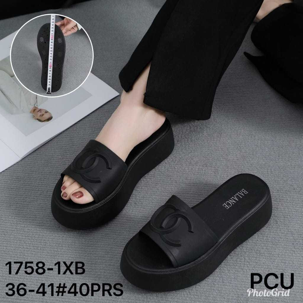 Sandal Karet Wanita // SANDAL JELLY / KARET WANITA BALANCE 1758-1XB TREN 2024 / SANDAL WANITA SLOP