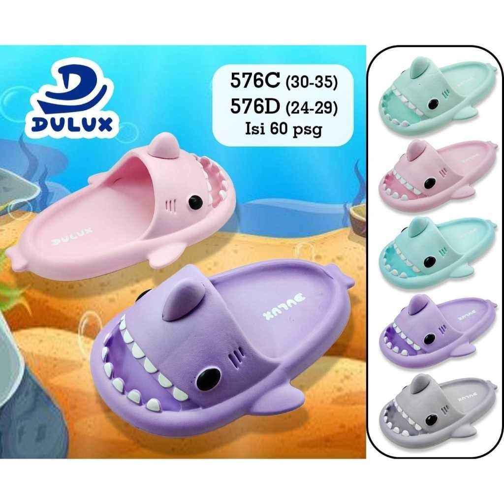Sandal Hiu // Sendal Selop Anak Hiu Lucu Trendy Sandal Ikan Baby Shark Indoor Outdoor Sandal Hiu