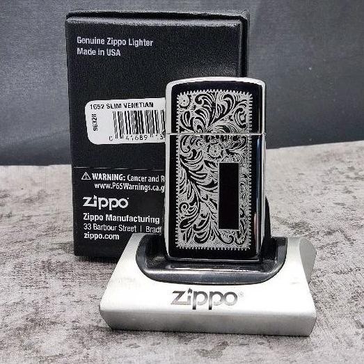 [New] Zippo 1652 Slim Venetian 2-Side Original