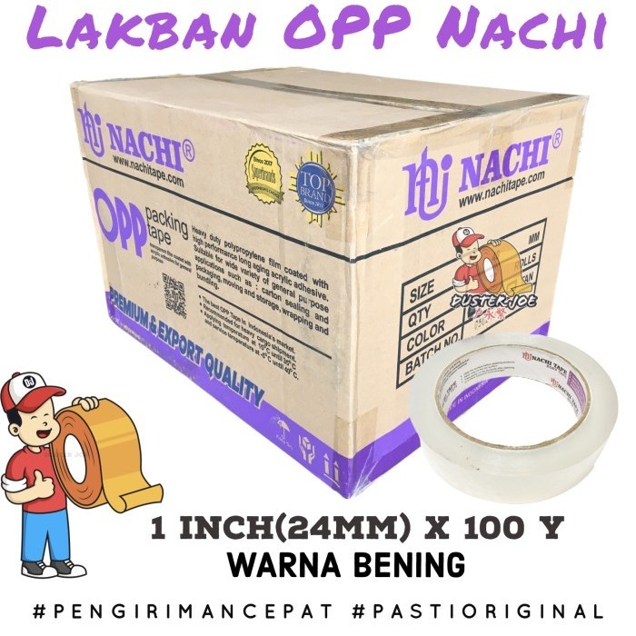 

[Per 1 Dus] Lakban Opp Nachi 1 Inch (24Mm) 100 Yard Per 1 Dus