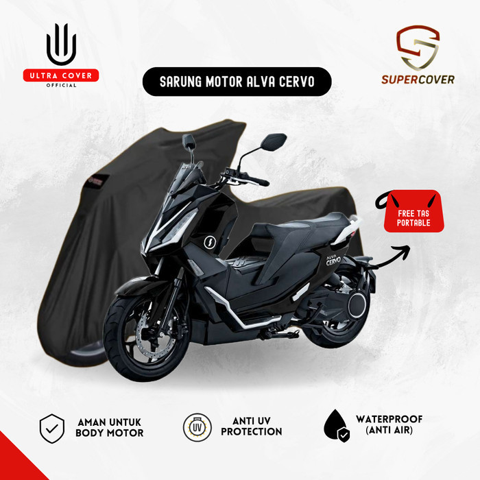 Sarung Motor Listrik Alva Cervo Super Cover Waterproof Premium Outdoor K01