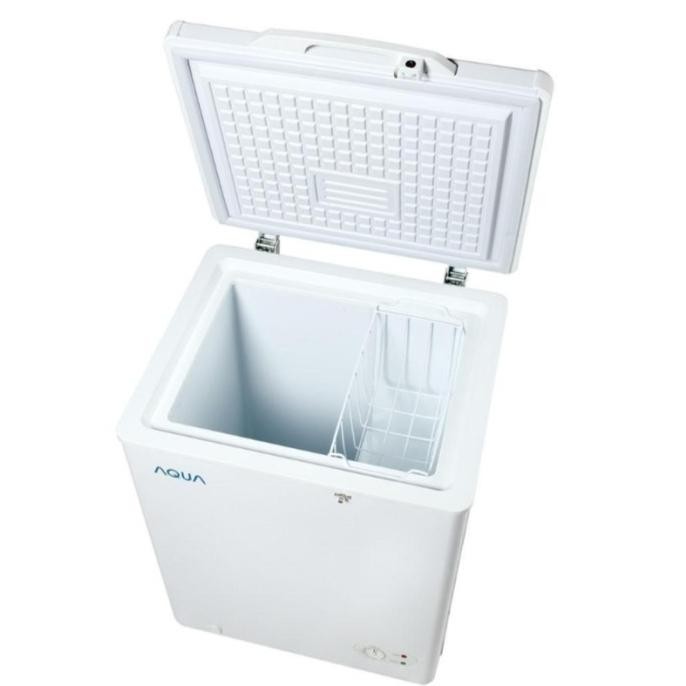 [Ready Stock] Chest Freezer Aqua Aqf-100(W) Freezer 100 L Aqf100W Aqf 100 W