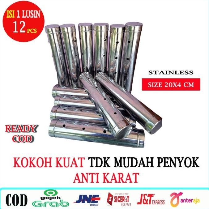 Cetakan Lontong Stainless Lontong Cetakan Kue Anti Karat 20 Cm