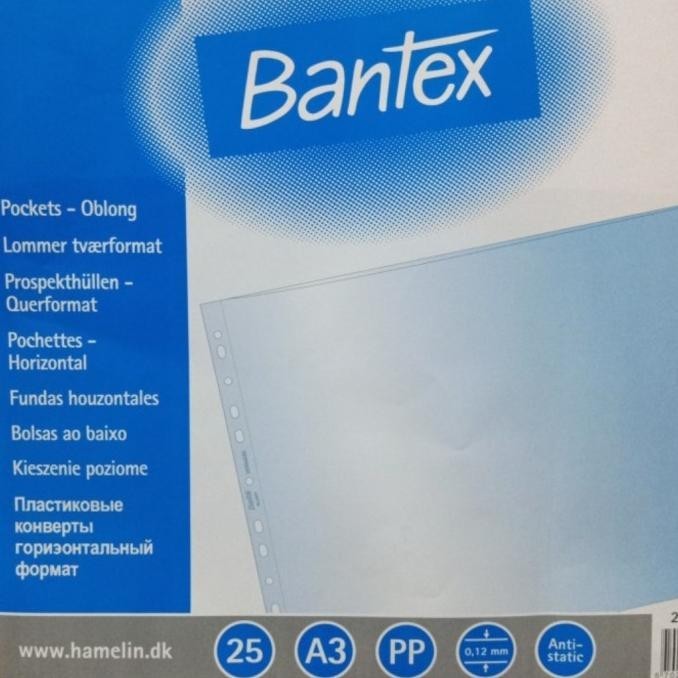 

Plastik Pp Pocket A3 Bantex Landscape 2037 (25 lembar)