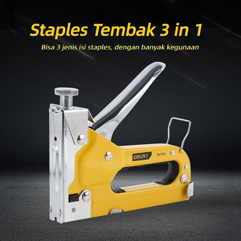 

Er-6 Deli Staple Gun/Staples Tembak 3 In 1 Chromium Molybdenum Bisa 3 Jenis Staples Edl1313 /Alat Perkakas [Terbaru | Terlaris | Promo | Mega Sale | Cuci Gudang | Best Seller | Promo Special | Big Sale | Super Sale | Diskon Gede | Buruan Beli | Diskon