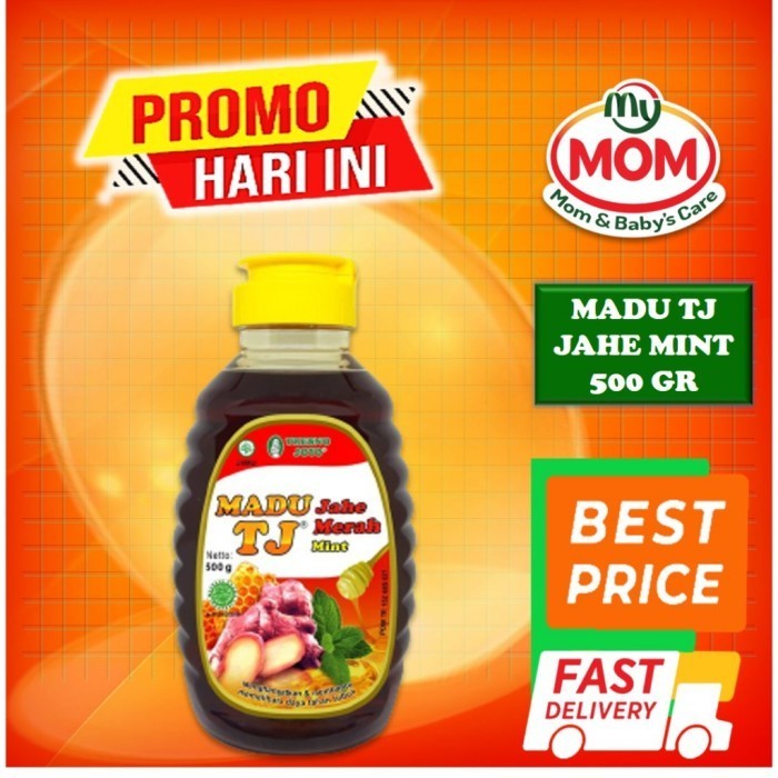 

Ready [BPOM] Madu TJ Jahe Merah Mint 500gr / Madu TresnoJoyo Madu Jahe Merah