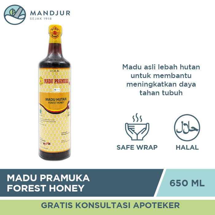 

Ready Madu Pramuka Hutan 650 mL - Madu Asli Lebah Liar / Madu Hutan