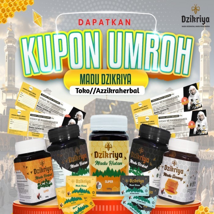 

Ready MADU DZIKRIYA Adzikriya Azikriya Hutan Super Manis Hitam Pahit Asli