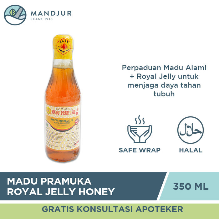 

Ready Madu Pramuka Royal Jelly 350 mL - Madu Alami + Royal Jelly