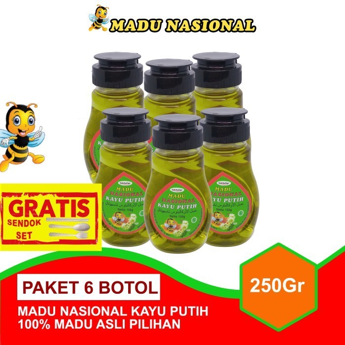 

Ready Madu Nasional Kayu Putih Cajuput 250gr 6 Botol