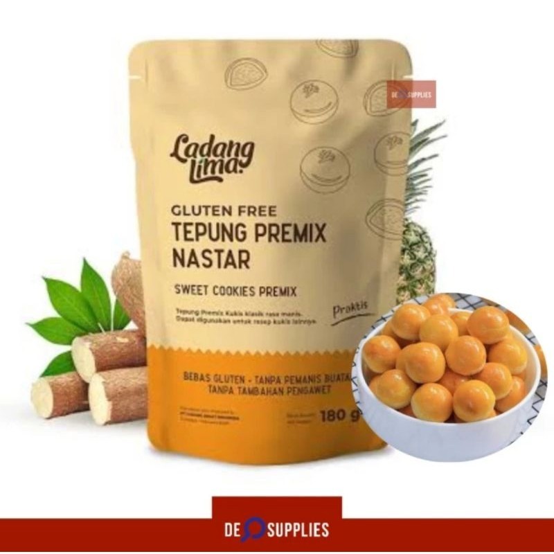

Ladang Lima Tepung Premix Nastar Gluten Free 180gr - Sweet Cookies