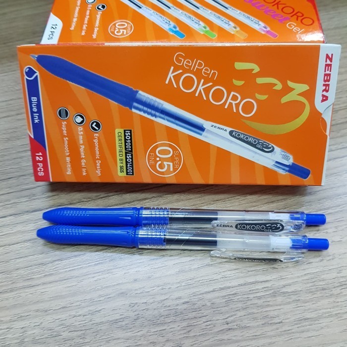 

Ready ZEBRA KOKORO GEL PEN BIRU