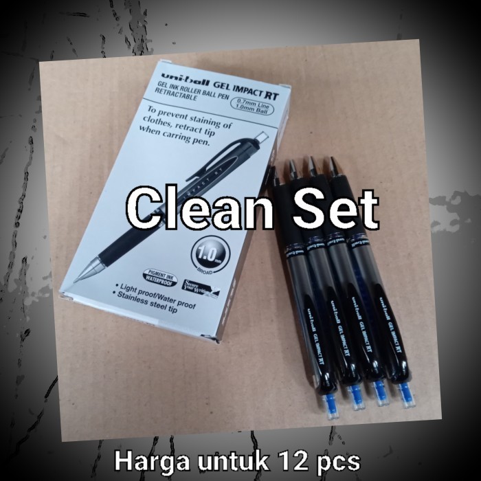

Ready pulpen gel uni ball impact RT 1.0mm