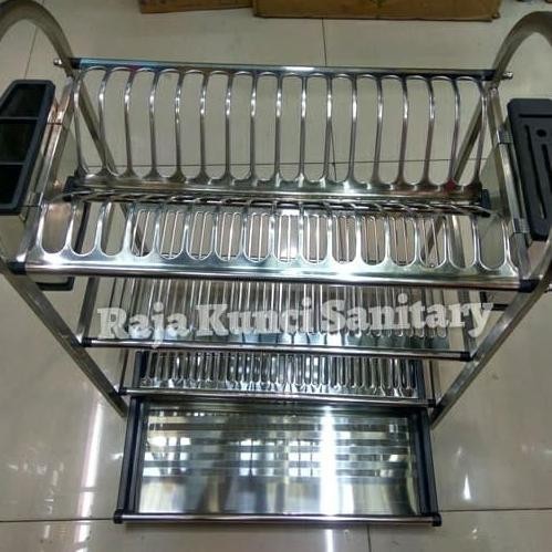 [Ready] Rak Piring Knokers Wjd 650 Stainless Sus 304 /Rak Piring Stainless 304