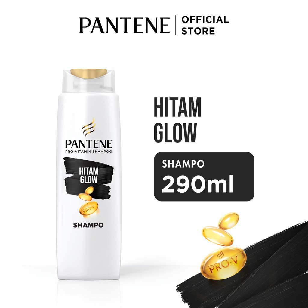 Pantene Shampoo Hitam Glow 290ml