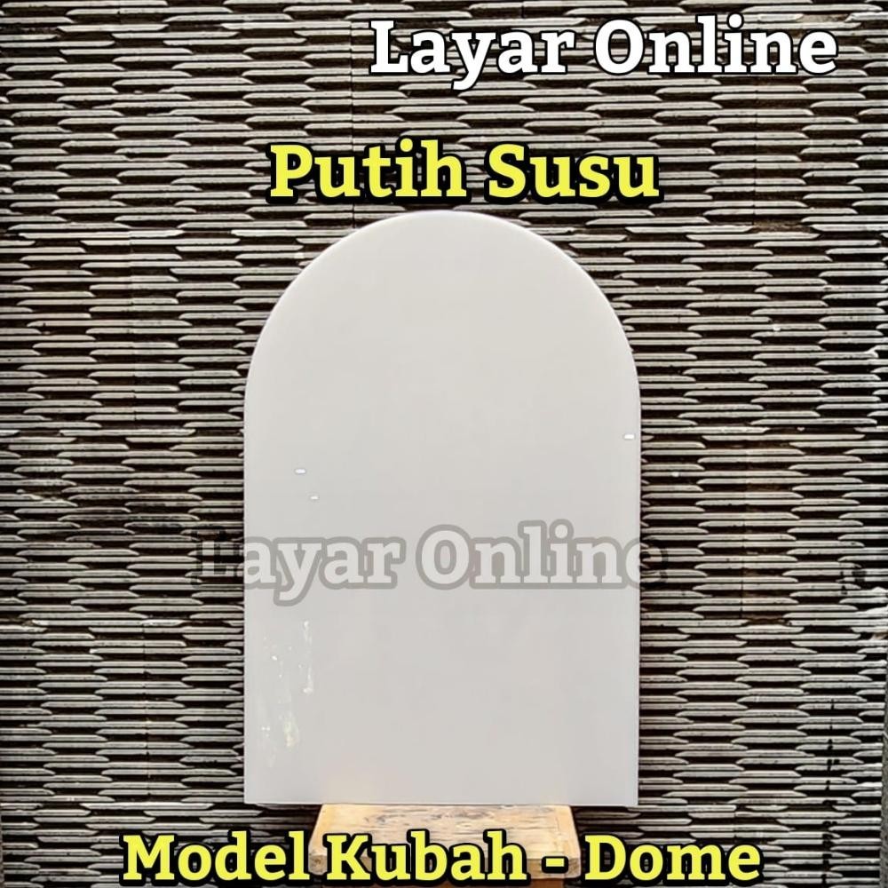 

Promo! Acrylic 2mm MODEL KUBAH Akrilik - Papan Ucapan - Bingkai - Frame - Papan Bunga - Display / Bening / Putih Susu / Putih Solid / Hitam Berkualitas