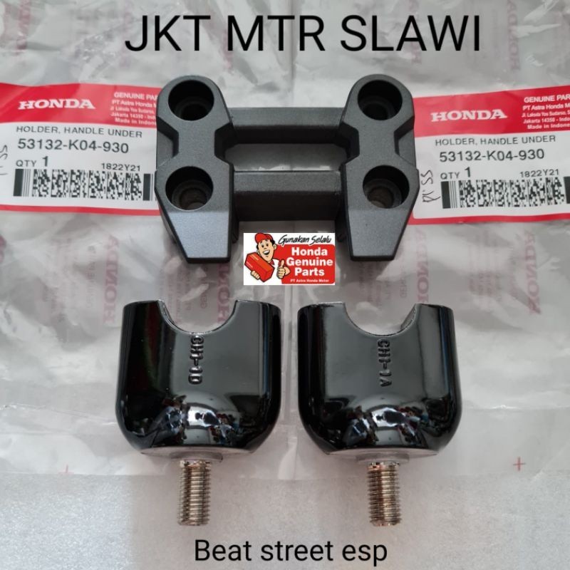 raiser set penjepit stang beat street ori honda ahm asli honda