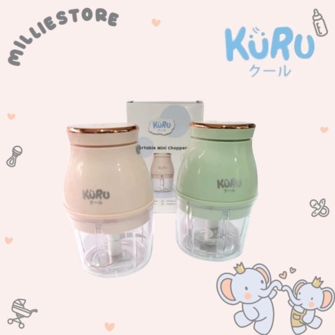 Kuru Baby Electric Portable Mini Chopper Blender Makanan Bayi Mpasi