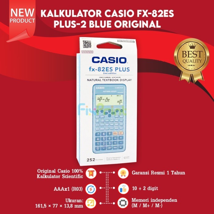 

Ready Kalkulator Casio fx 82ES PLUS-2 Calculator Scientific New Original