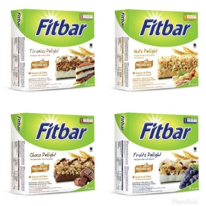 

Fitbar 5 x 22 gram Tiramisu/ Fruits/ Choco Delight Snack Sehat/ Diet