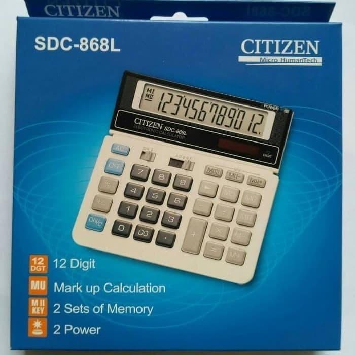 

Ready Calculator Citizen SDC 868 L