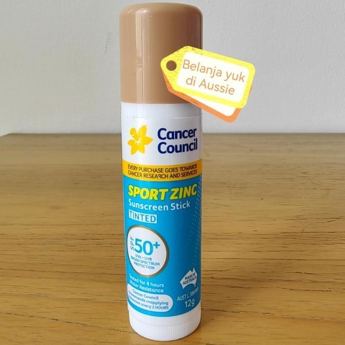 Cancer Council SPORT ZINC 12g Sunscreen Stick TINTED SPF 50+