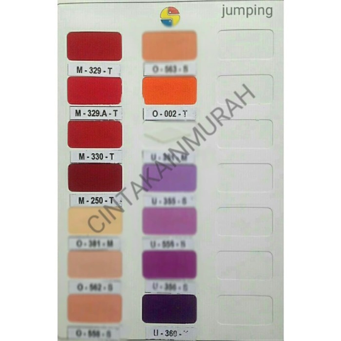 Kain Tetron / Tc Jumping Warna Tua