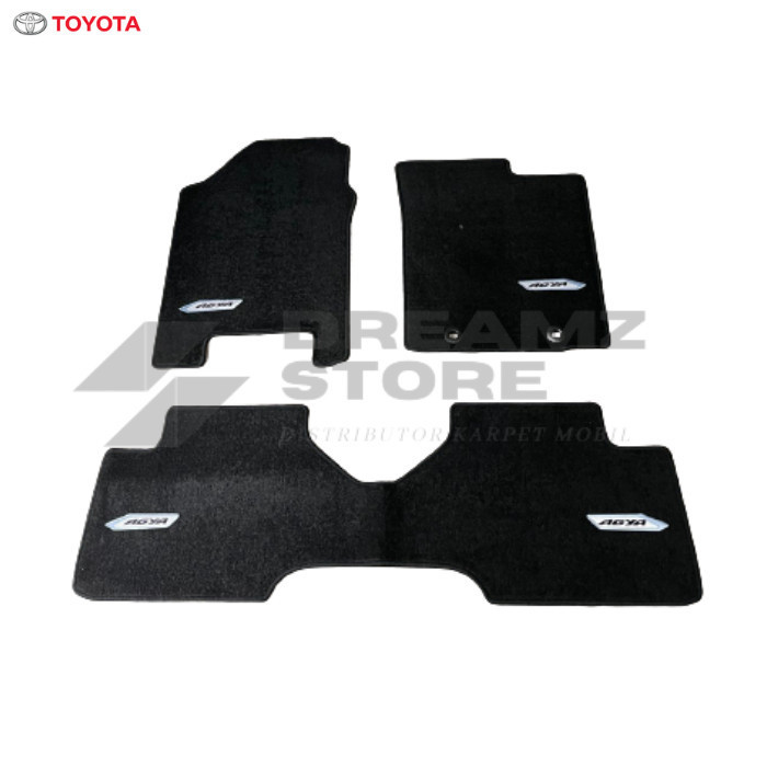 Original Karpet Mobil Toyota Agya Standar - Bludru Full Set