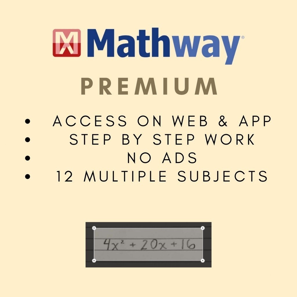 ( Murah ) Mathway Premium Account I Akun Menjawab Soal Matematika