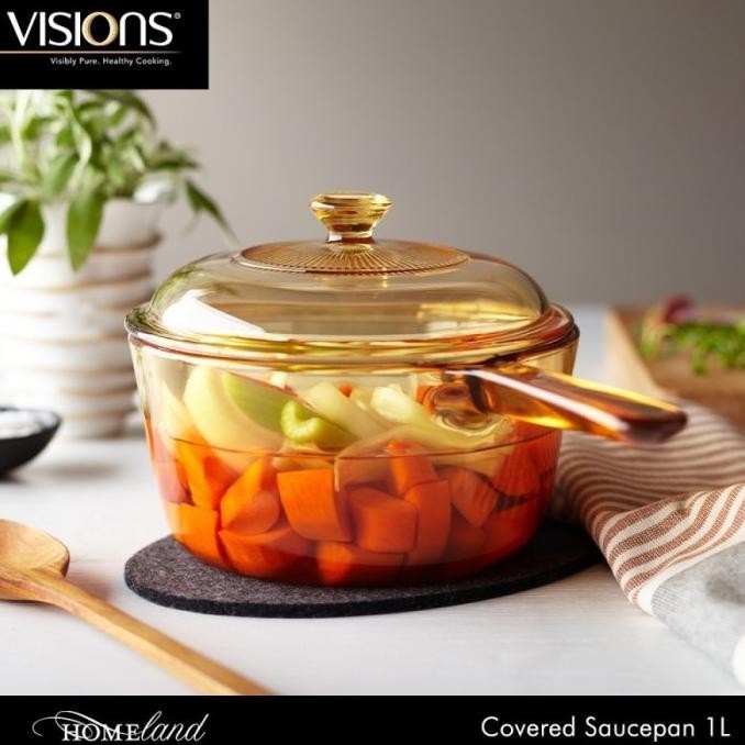 [Baru] Panci Kaca Visions Saucepan Panci Kaca Tempered Glass