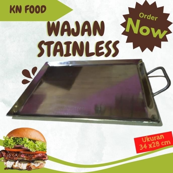 [Ready] Wajan Penggorengan Kebab,Burger Sosis Bakar-Wajan Stainless Termurah