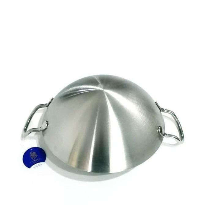 [Baru] Promo Bima Asian Wok 32 Cm 304 Kuali Wajan Penggorengan Stainless Food