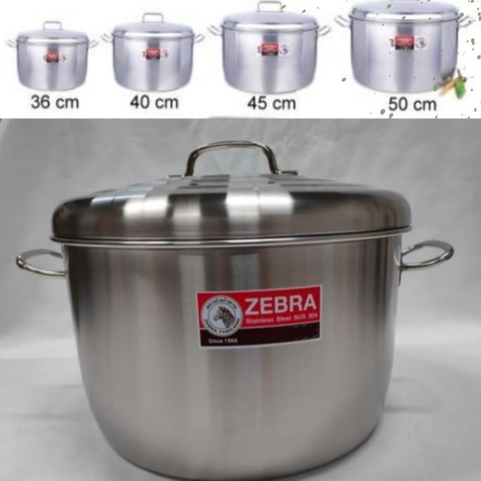 [Baru] Stock Pot Zebra Stainless / Panci Stainless Steel Zebra