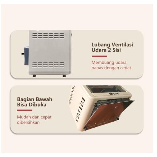 [Promo] [ Flife ] Gree Airfryer / Oven / Pemanggang Flife Air Oven Ov-12L