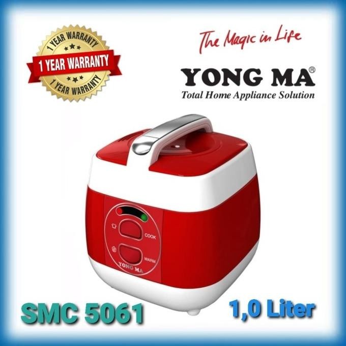 [New] Rice Cooker Yongma Smc 5061 - 1,0 Liter | Magic Com Yongma 1 Liter