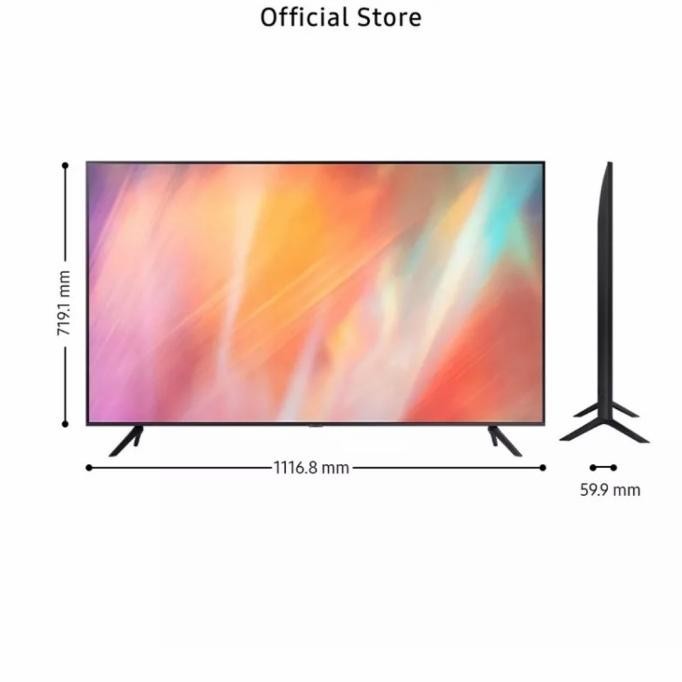 [Garansi] Led Tv Samsung 50 Inch 50Au7000 Ua50Au7000 Smart Tv Crystal Uhd 4K