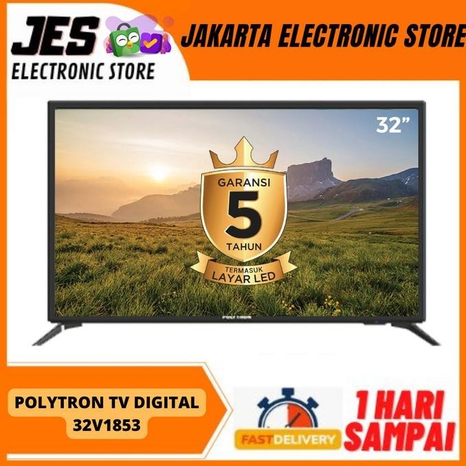 [Ready] Tv Polytron 32V1853 Digital 32 Inch Led Tv Pld-32V1853 Pld 32V1853