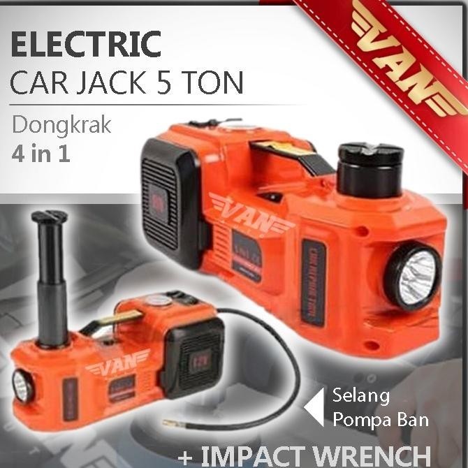 Dongkrak Elektrik 5 Ton / Dongkrak Electric / Dongkrak Mobil 4In1