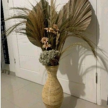 Gra Vas Bunga Rotan/Guci Rotan Tinggi 50Cm