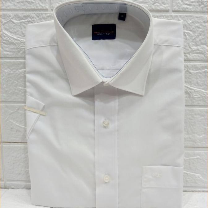 Kemeja Putih Arrow Pria Kerja Kantor Formal Lengan Pendek