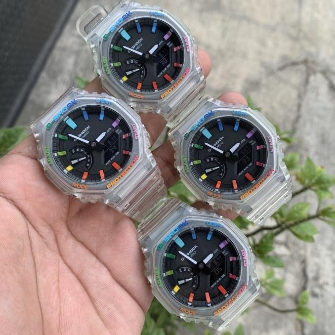 [Garansi] Casio G-Shock Ga-2100 Ske-7Adr Original Rainbow Dial