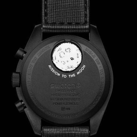[Baru] Swatch X Omega Mission To The Moonphase Snoopy Original - Black