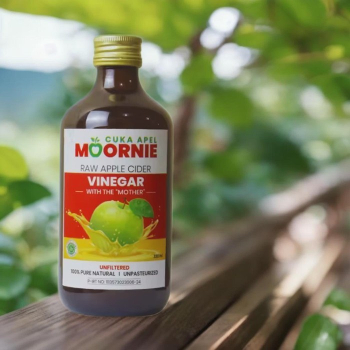 

Cuka Apel Moorine Raw Apple Cider Vinegar With The Mother K02