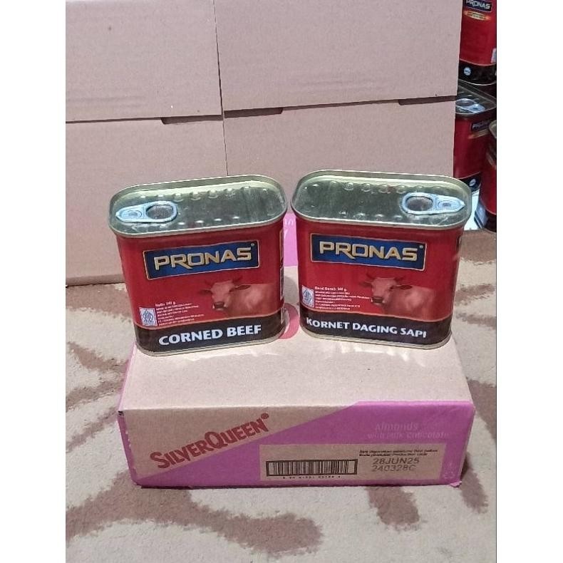 

GTU-712 PRONAS Kornet Sapi 340gr Corned Beef kemasan kaleng, Expired: Agustus 2025 Murah