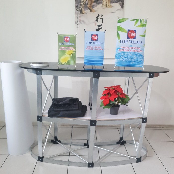 

PROMOTION DESK / POP UP TABLE ( TIDAK TERMASUK CETAKAN )